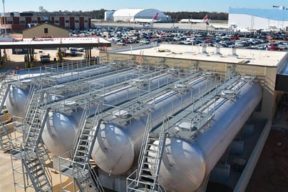 Glycol Deicing Storage Facility  - Glycol Deicing Storage Tanks - Engineering Fabrication Services