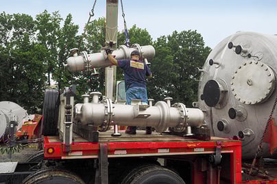 7 - Heat Exchanger - Heavy Hauling  - Logistics - Installation