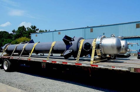 Heat Exchanger on Flatbed Truck - out for delivery