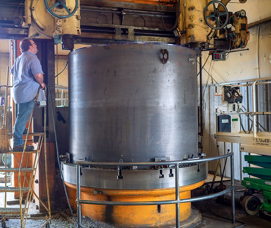 Vertical Turning Lathe for asme vessel - heat exchanger - reactor fabrication
