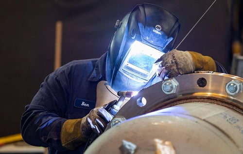 AWS Certified Welder - Welding a heat exchanger